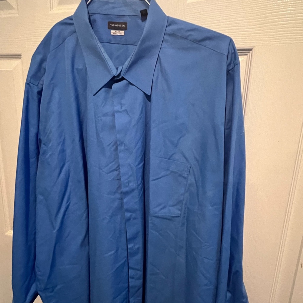 Van Heusen Big Fit Blue Dress Shirt